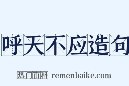 呼天不应造句是什么意思的图片